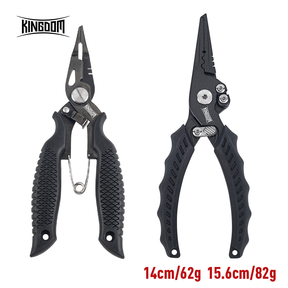 Fishing Line Cutter - Kingdom คีมตกปลามัลติฟังก์ชั่แยกแหวนเครื่องตัดลวด Hooks Remover Fishing Tackle