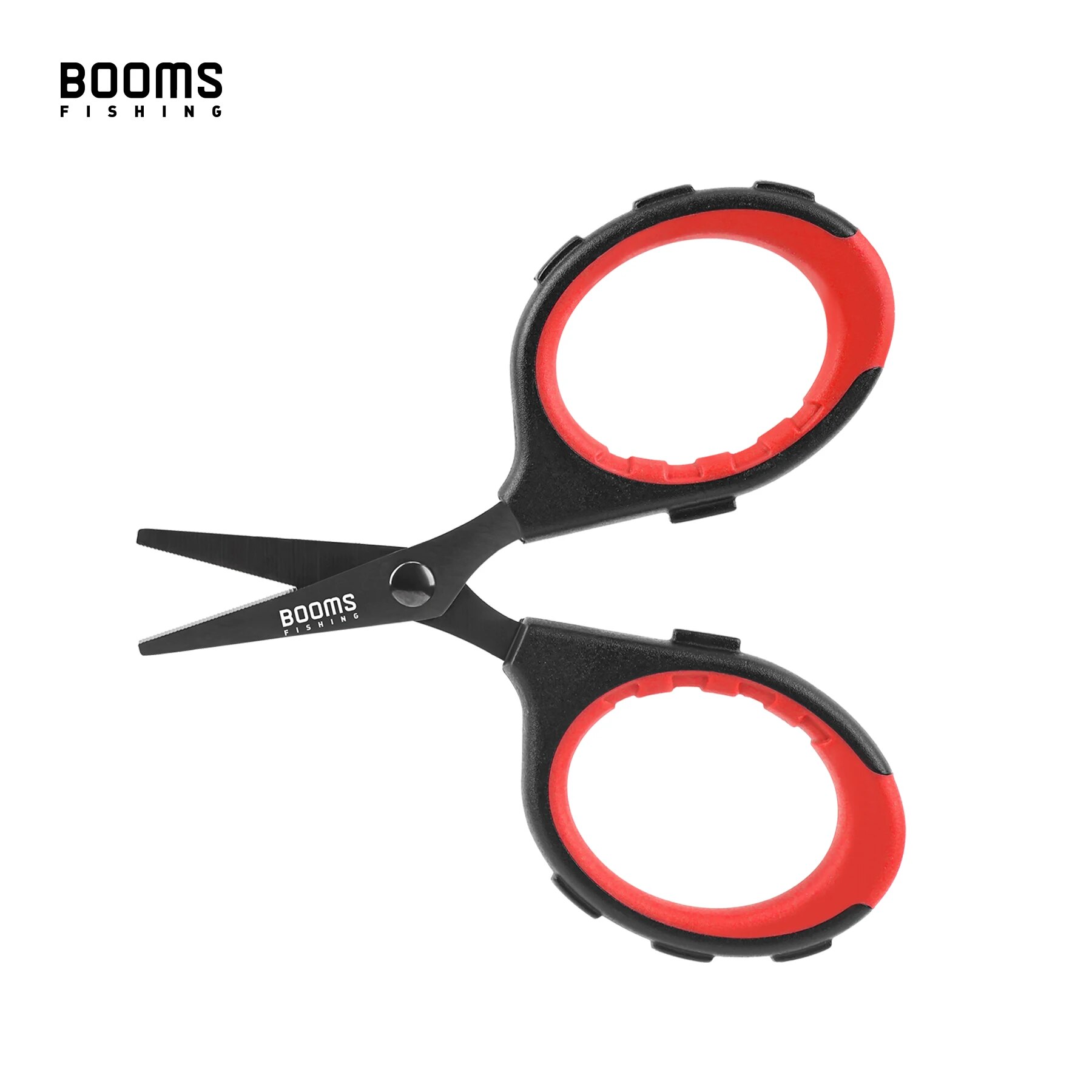 Fishing Line Cutter - Booms กรรไกรตัดลวด S05ตกปลา, กรรไกรตัดลวดถักเปียสแตนเลสเคลือบไทเทเนียมกันสนิมด้ามจับกันลื่นเครื่องมือตัดสายปลาคม