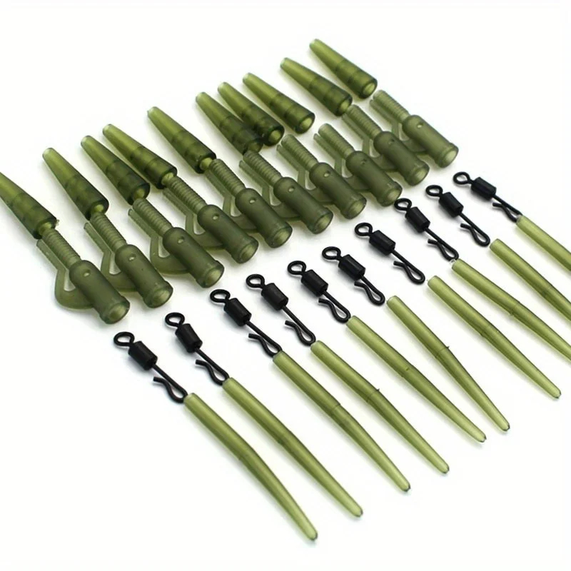 Fishing Line Winder - อุปกรณ์ตกปลาคาร์พ 1-5 ชิ้น คลิปหนีบตะกั่ว ตัวเบ็ดแบบเปลี่ยนเร็ว ยางกันสายพันกัน