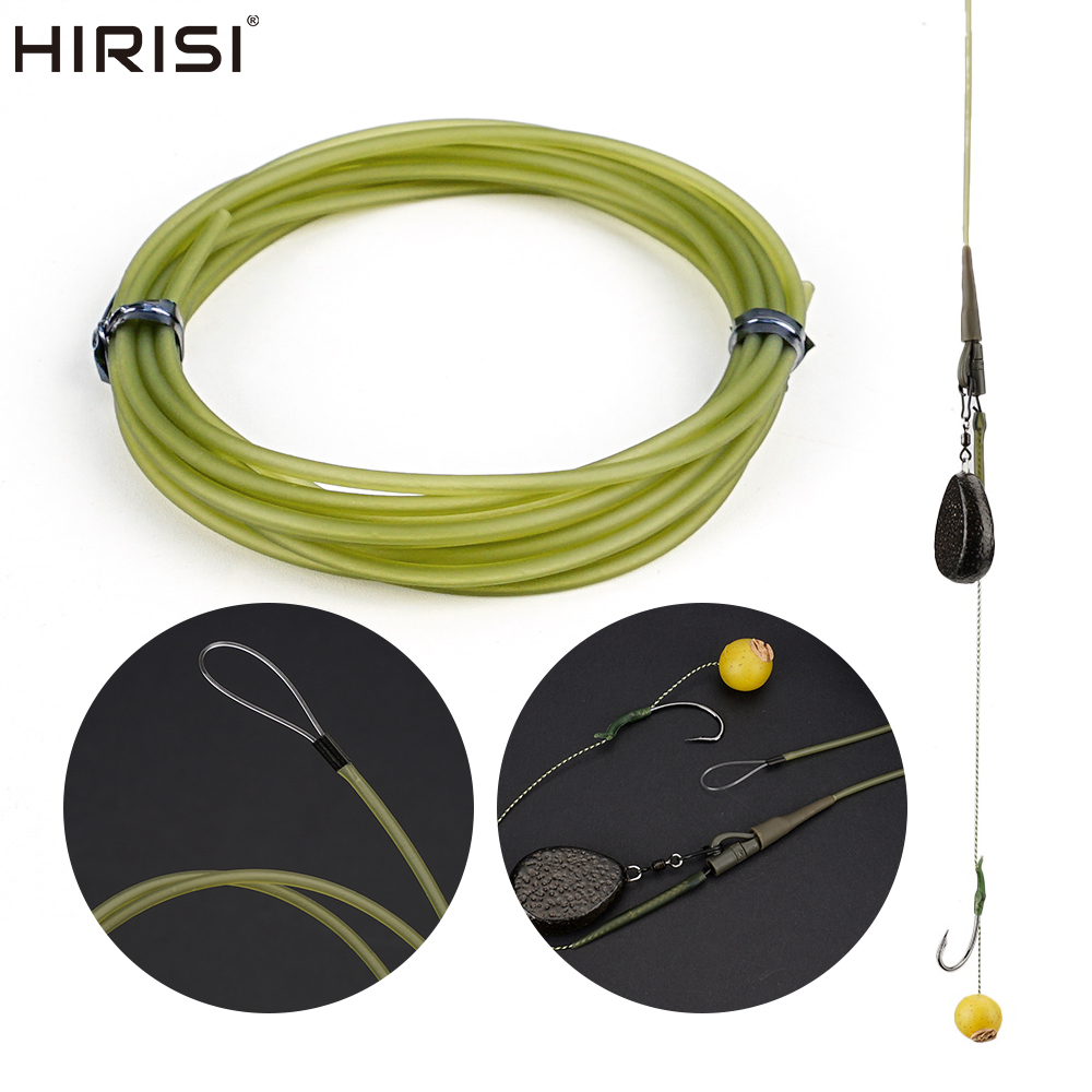 Monofilament Line - ชุดอุปกรณ์ตกปลาคาร์พ Hirisi AE077 สายร้อยเบ็ดแบบนิ่ม ปลอกหุ้มสาย ป้องกันสายเบ็ด