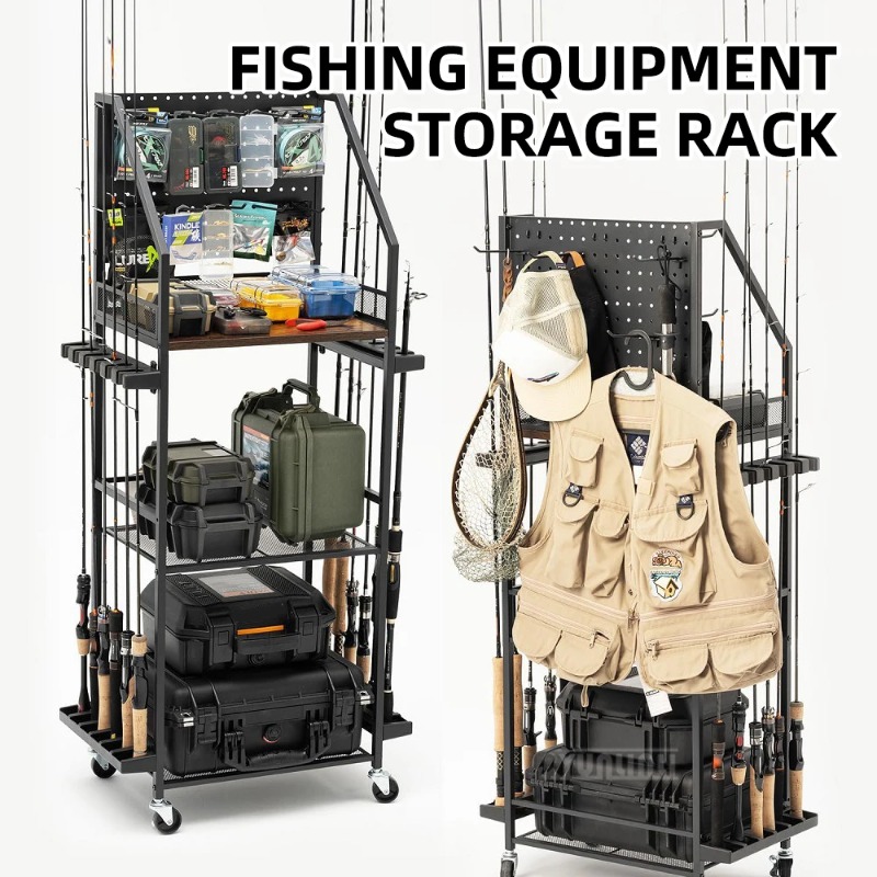 Fishing Line Spool - ชั้นวางของแท้สำหรับตกปลา, ที่วางคันเบ็ดและรอก/ที่วางปืน, กล่องเก็บอุปกรณ์ตกปลาสำหรับรถยนต์และบ้าน