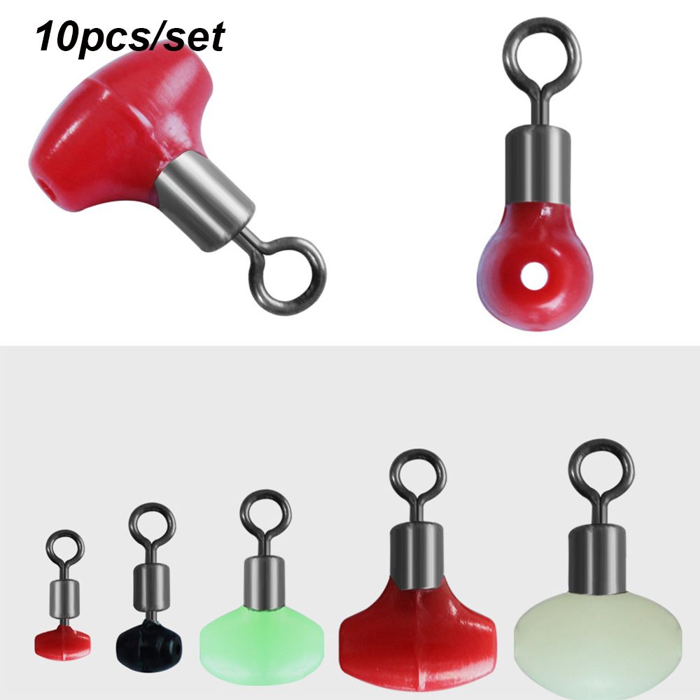 Saltwater Line - 10ชิ้น/ถุง Cross-Line หมุนและลูกปัด T Pulley สไลด์