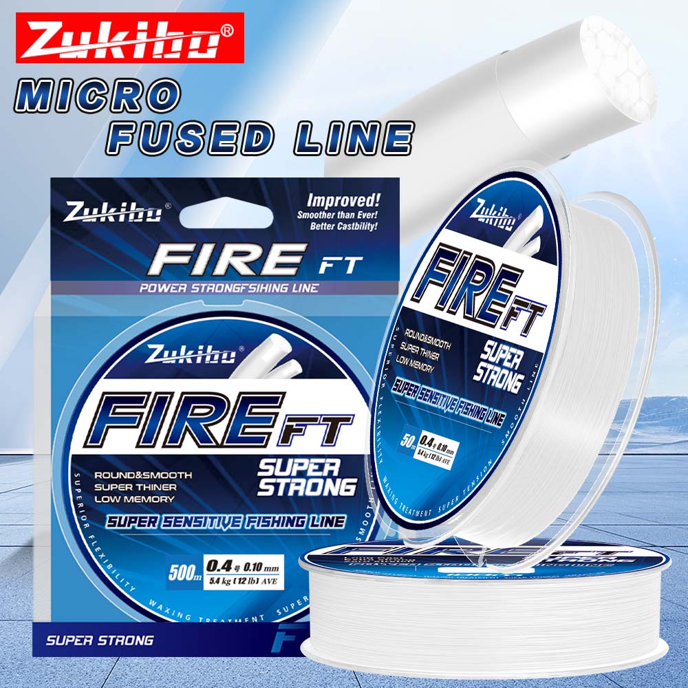 Copolymer Line - ZUKIBO FIRE ฟุต Micro Fused Braid