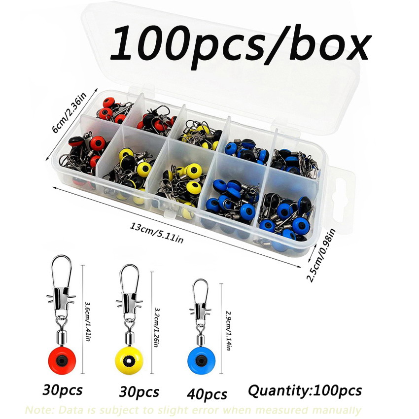 Saltwater Line - 20pcs สายตกปลา Hook Swivels Shank คลิป