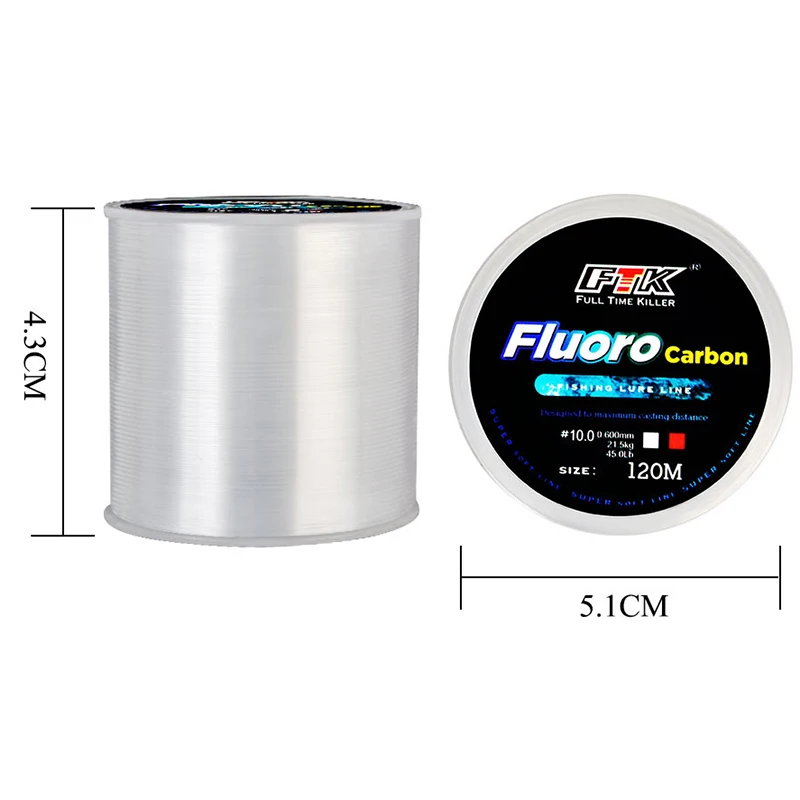 120M สายตกปลา 0.14 มม.-0.6 มม. - Fluorocarbon Line บทวิจารณ์และราคา