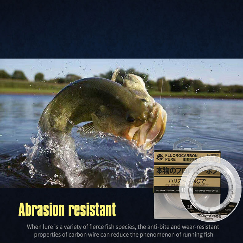 99% Fluorocarbon เอ็นตกปลา100M - Fluorocarbon Line บทวิจารณ์และราคา