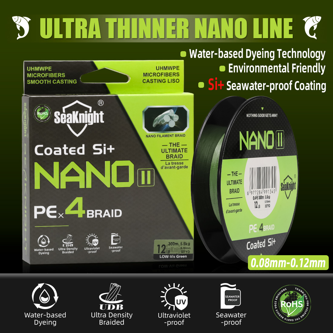 SeaKnight ยี่ห้อ NANO II Serie - Copolymer Line บทวิจารณ์และราคา