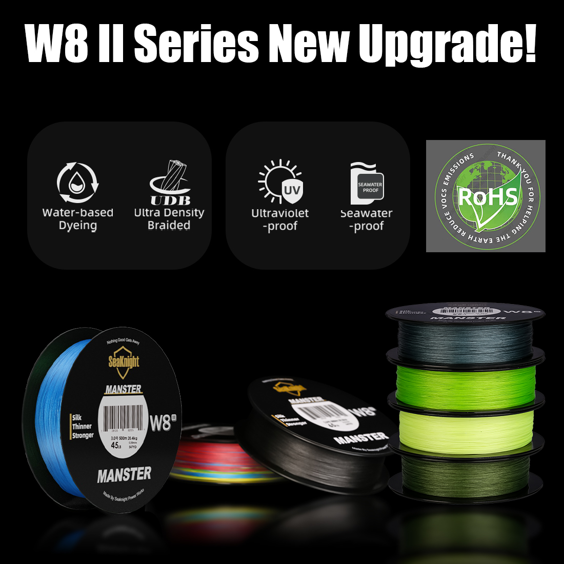สายตกปลา SeaKnight รุ่น W8 II  - Copolymer Line บทวิจารณ์และราคา