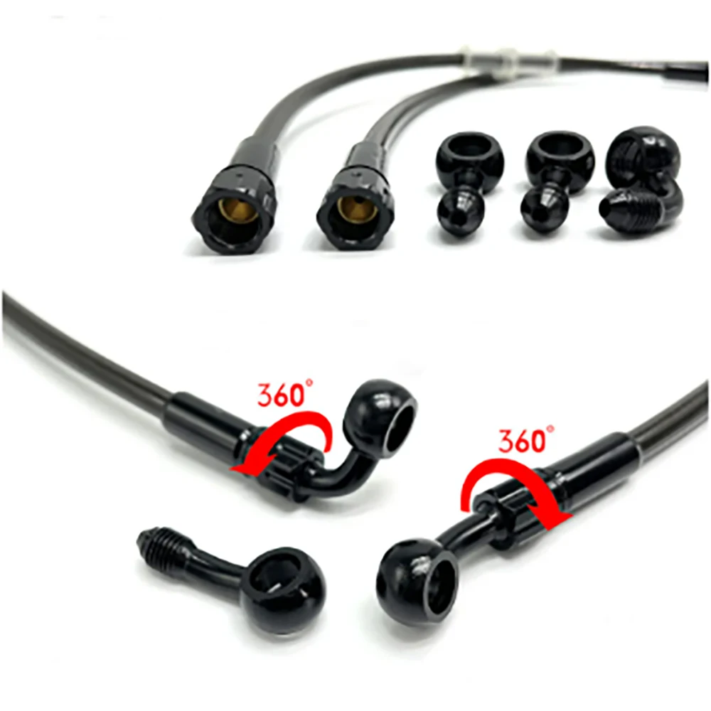 สายเบรกมอเตอร์ไซค์ AN3 แบบถัก  - Braided Line บทวิจารณ์และราคา