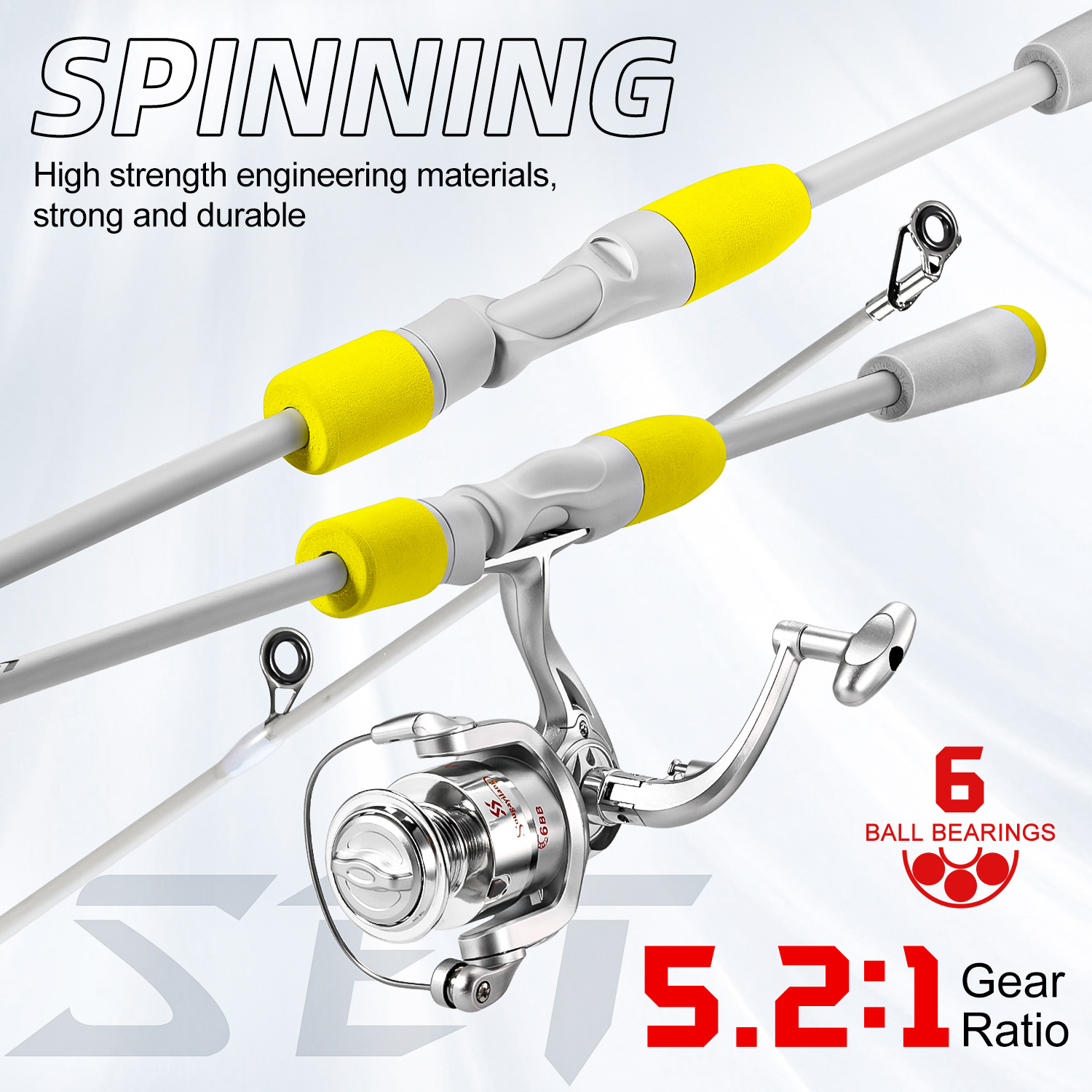 ชุดคันเบ็ดตกปลาแบบสปินนิ่ง 2 ท - Fishing Line Spooler บทวิจารณ์และราคา